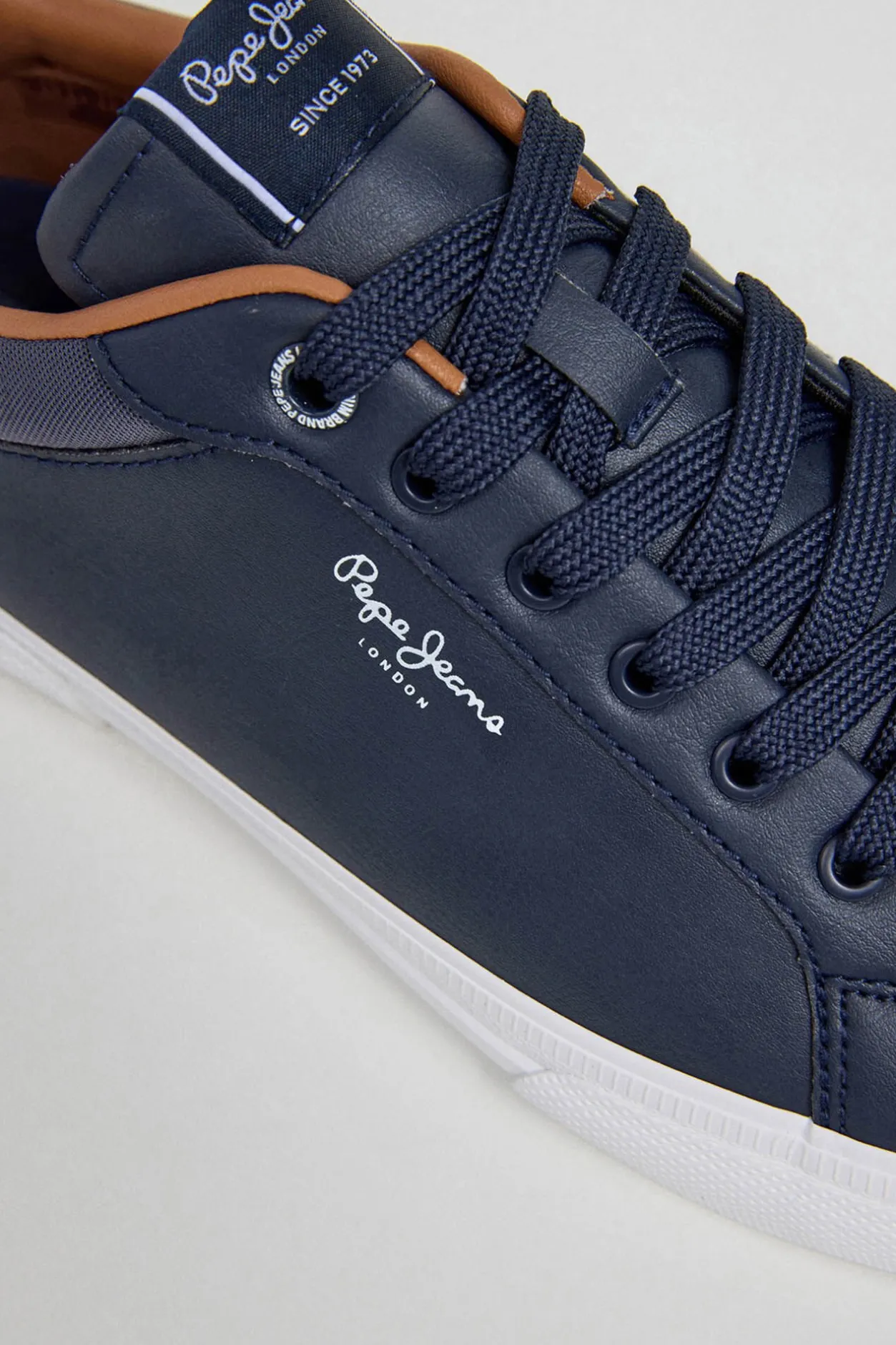 Pepe Jeans Zapatillas Clásicas Con Detalles En Ante azul Online