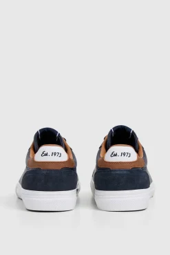 Pepe Jeans Zapatillas Clásicas Con Detalles En Ante azul Online
