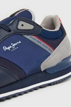 Pepe Jeans Zapatillas con ante azul Outlet