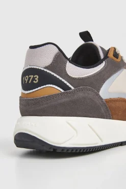 Pepe Jeans Zapatillas Con Detalles En Ante gris Online