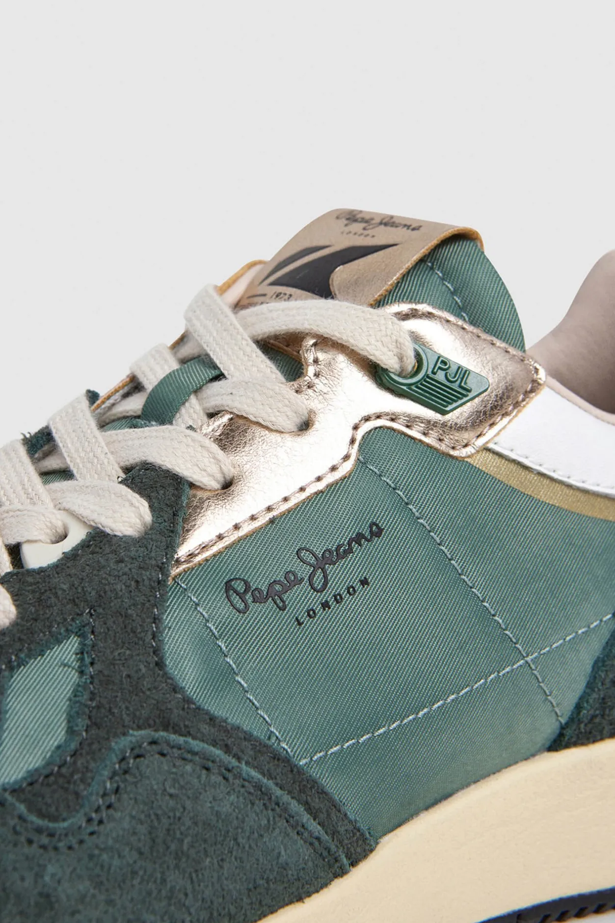 Pepe Jeans Zapatillas Con Detalles En Ante verde Hot