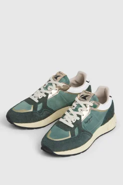 Pepe Jeans Zapatillas Con Detalles En Ante verde Hot