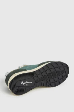 Pepe Jeans Zapatillas Con Detalles En Ante verde Hot