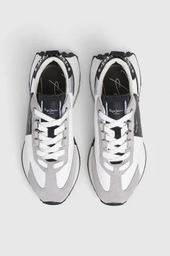 Pepe Jeans Zapatillas Con Detalles En Ante gris