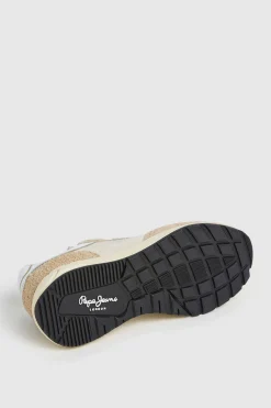 Pepe Jeans Zapatillas Con Detalles En Ante marfil Best