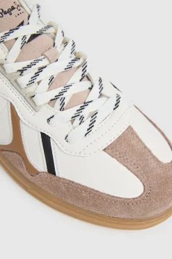 Pepe Jeans Zapatillas con piel nude Clearance
