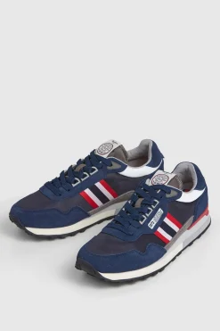 Pepe Jeans Zapatillas Running Con Detalles En Ante azul Online