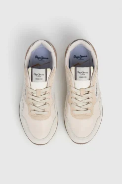 Pepe Jeans Zapatillas Running Logo Estampado beige Hot
