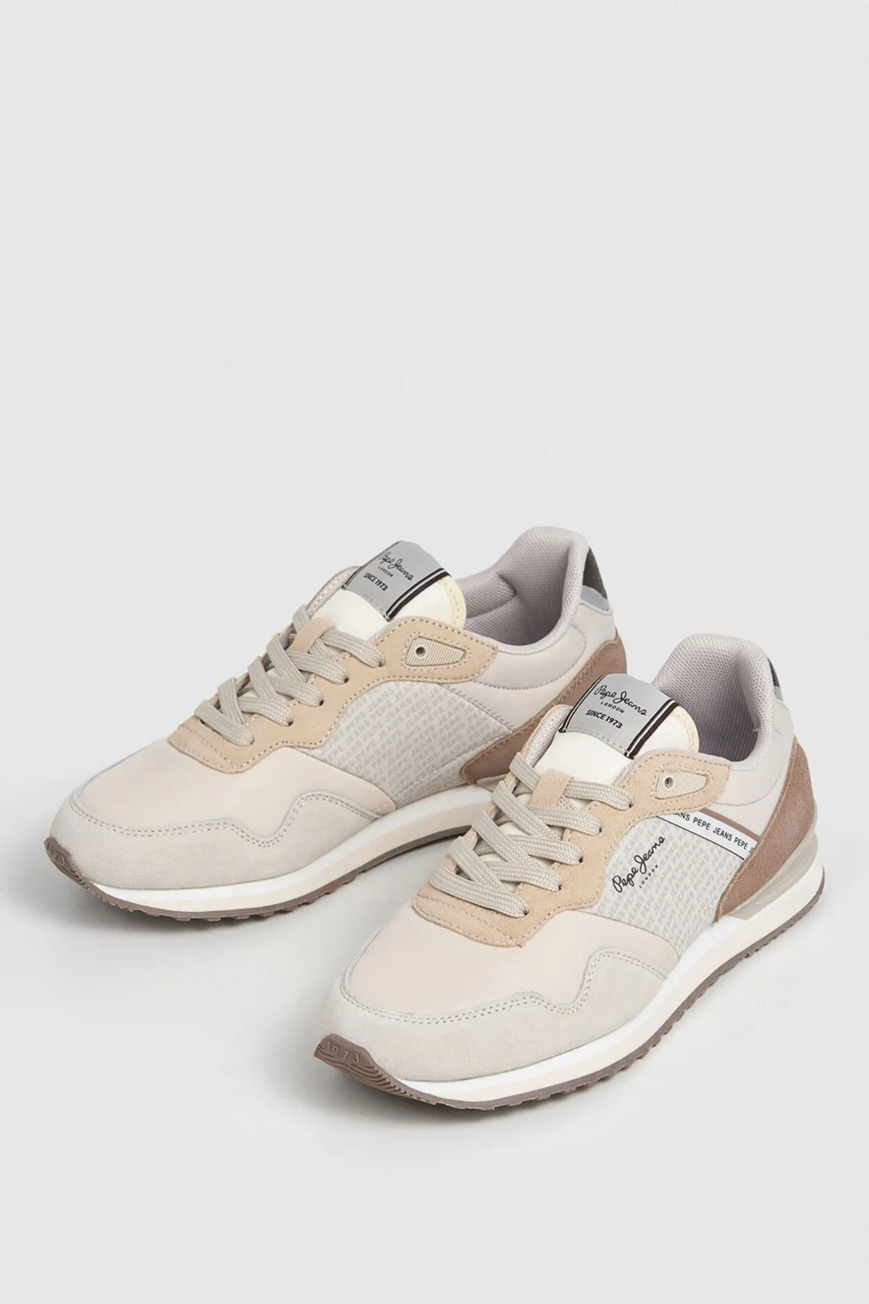Pepe Jeans Zapatillas Running Logo Estampado beige Hot