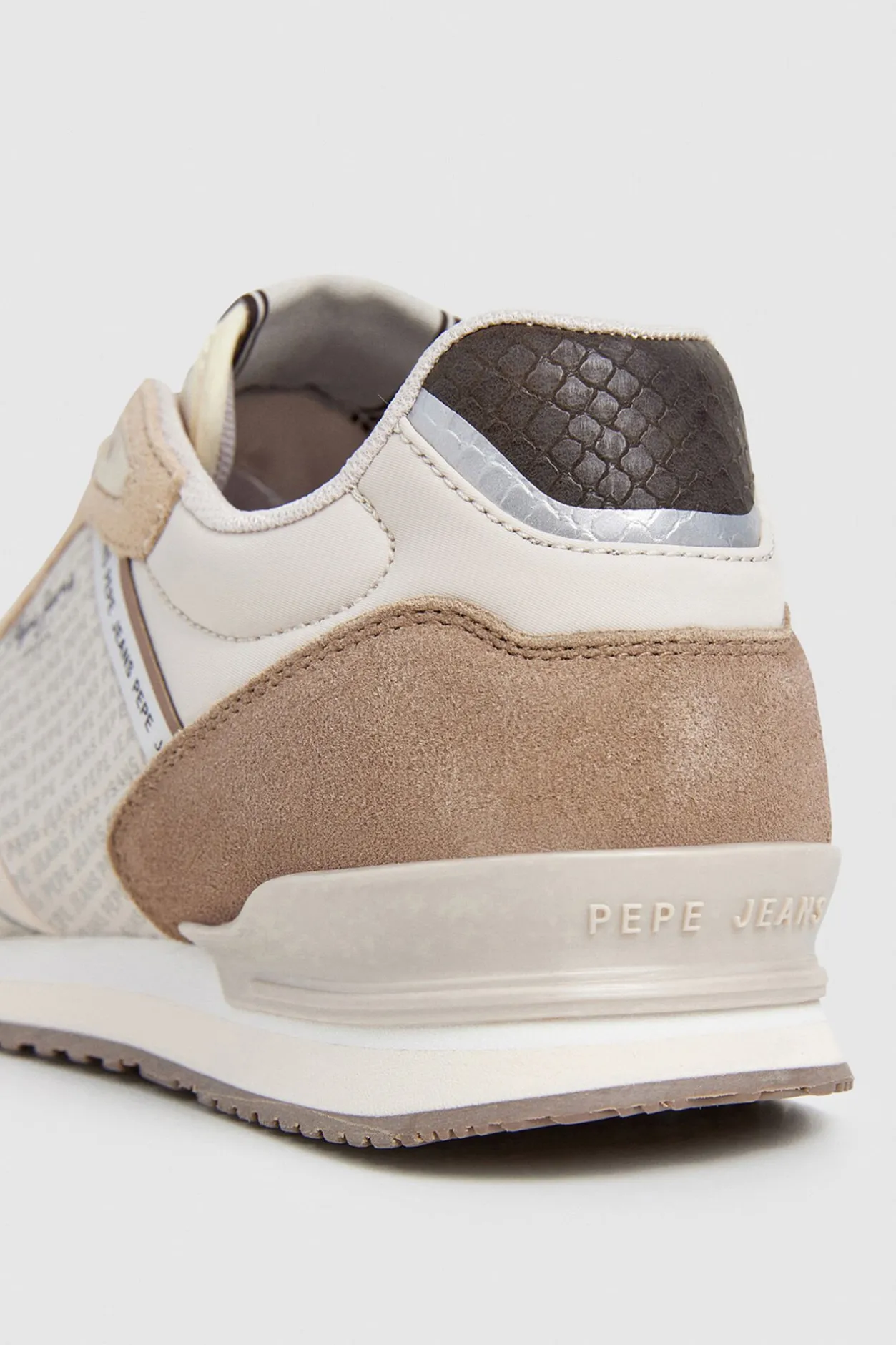 Pepe Jeans Zapatillas Running Logo Estampado beige Hot