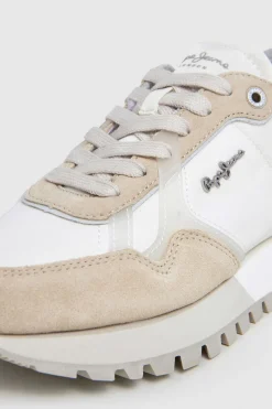 Pepe Jeans Zapatillas Running Retro kaki