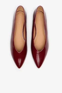 Cortefiel Zapato bailarina Granate Best