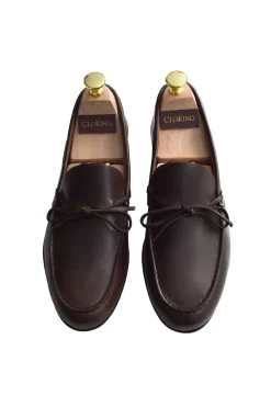 Cloking Zapato mocasín hebilla Marr&oacute;n oscuro Clearance