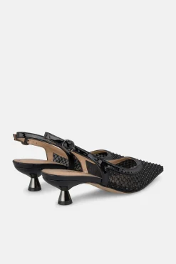 Alma en Pena Zapato tacon bajo destalonado Negro New