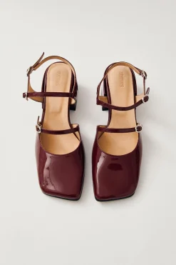 Alohas Zapatos de salón de piel Withnee Granate Sale