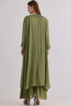 Hoss Intropia Zena. Kimono bordado Verde