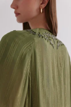 Hoss Intropia Zena. Kimono bordado Verde